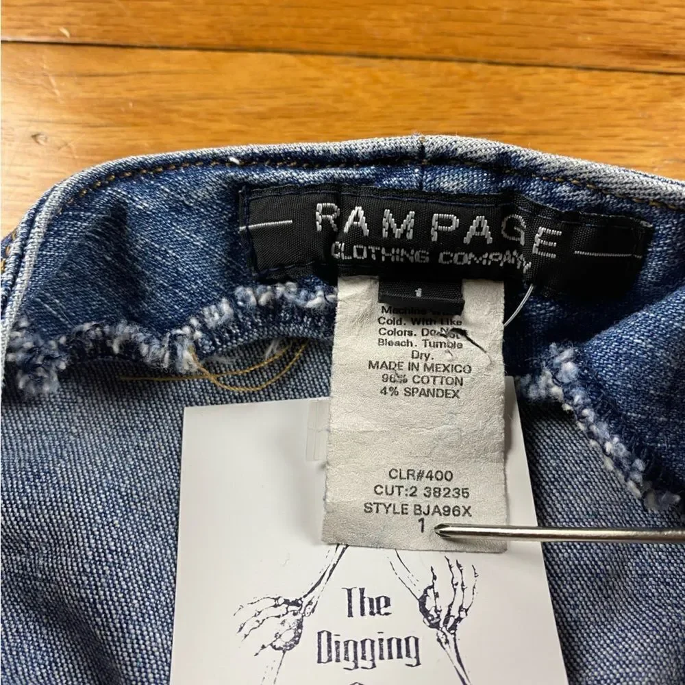 RAMPAGE 90s Vintage Jean Midi skirt Size Small